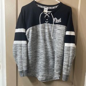 PINK Oversized Crewneck Size XS /TP but fits like a large!